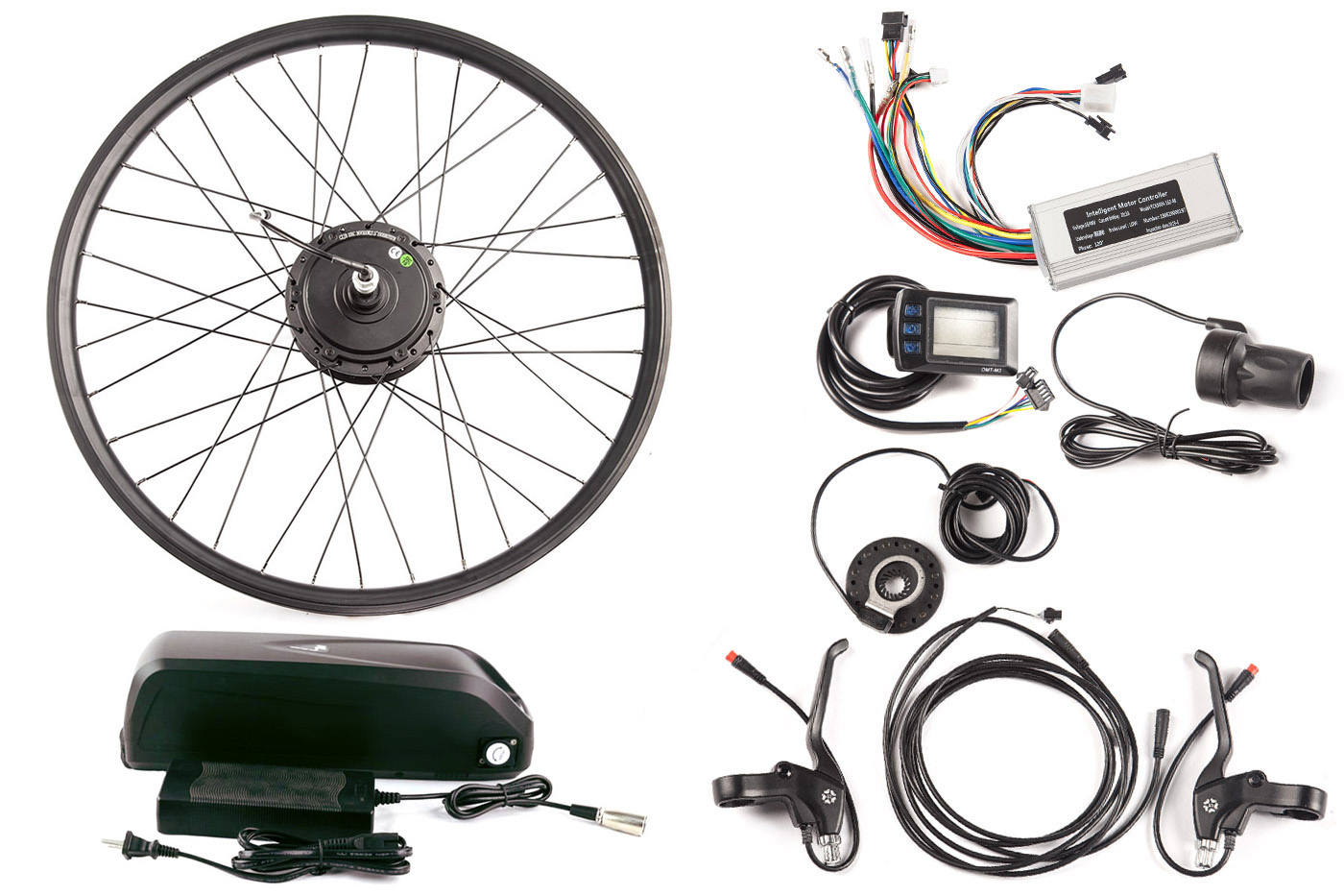 Мотор-колесо (комплект) Gelbert 36V 500W LCD 27.5" + АКБ 36V 10А/ч (HL)
