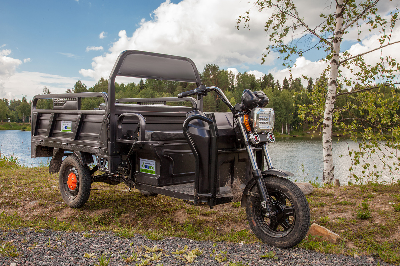 Грузовой электротрицикл Rutrike D4 1800 60V1500W Зеленый-2493